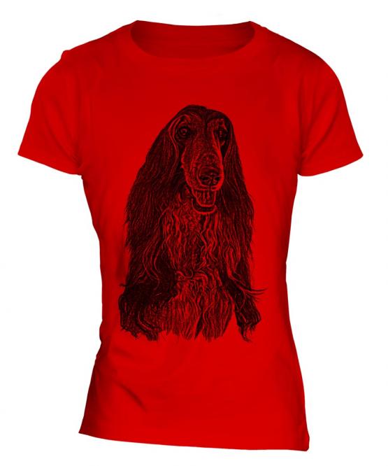 Afghan Hound Sketch Ladies T-Shirt