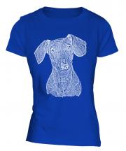 Dachshund Sketch Ladies T-Shirt