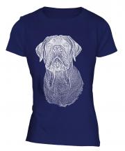 Bullmastiff Sketch Ladies T-Shirt