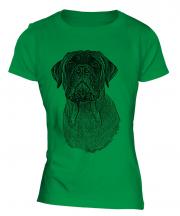 Bullmastiff Sketch Ladies T-Shirt