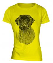 Bullmastiff Sketch Ladies T-Shirt