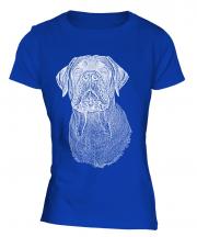 Bullmastiff Sketch Ladies T-Shirt