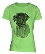 Bullmastiff Sketch Ladies T-Shirt