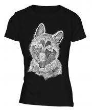 Alaskan Malamute Sketch Ladies T-Shirt