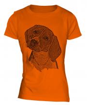 Beagle Sketch Ladies T-Shirt