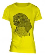 Beagle Sketch Ladies T-Shirt