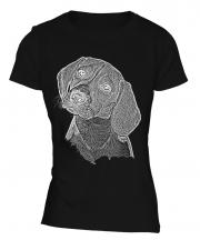 Beagle Sketch Ladies T-Shirt