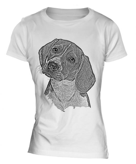 Beagle Sketch Ladies T-Shirt