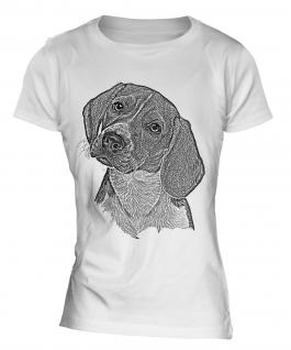 Beagle Sketch Ladies T-Shirt
