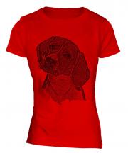 Beagle Sketch Ladies T-Shirt