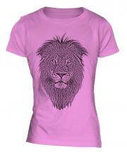 Lion Sketch Ladies T-Shirt