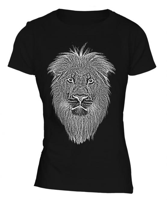 Lion Sketch Ladies T-Shirt