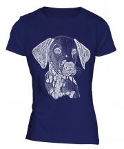 Dalmation Sketch Ladies T-Shirt