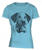 Dalmation Sketch Ladies T-Shirt