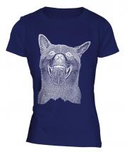 Shiba Inu Sketch Ladies T-Shirt