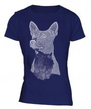 Basenji Sketch Ladies T-Shirt