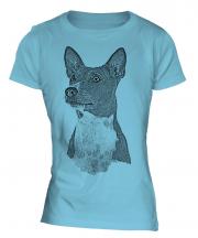 Basenji Sketch Ladies T-Shirt