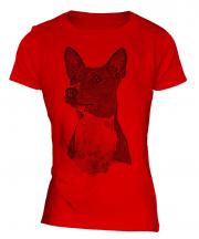 Basenji Sketch Ladies T-Shirt