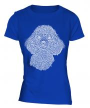 Poodle Sketch Ladies T-Shirt