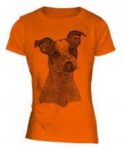 Jack Russell Terrier Sketch Ladies T-Shirt