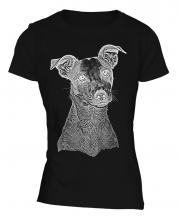 Jack Russell Terrier Sketch Ladies T-Shirt
