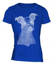 Jack Russell Terrier Sketch Ladies T-Shirt
