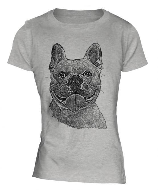 French Bulldog Sketch Ladies T-Shirt