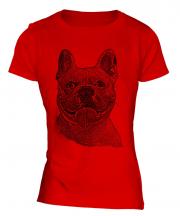 French Bulldog Sketch Ladies T-Shirt