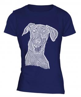 Doberman Pinscher Sketch Ladies T-Shirt