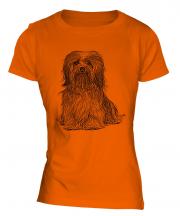 Havanese Sketch Ladies T-Shirt