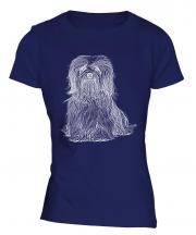 Havanese Sketch Ladies T-Shirt