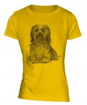 Havanese Sketch Ladies T-Shirt