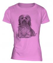Havanese Sketch Ladies T-Shirt