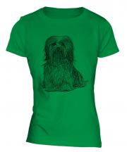 Havanese Sketch Ladies T-Shirt