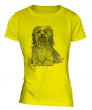 Havanese Sketch Ladies T-Shirt