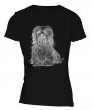 Havanese Sketch Ladies T-Shirt