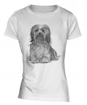 Havanese Sketch Ladies T-Shirt