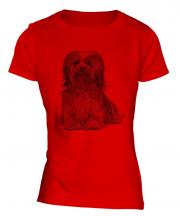 Havanese Sketch Ladies T-Shirt