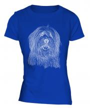Old English Sheepdog Sketch Ladies T-Shirt