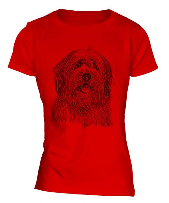 Old English Sheepdog Sketch Ladies T-Shirt