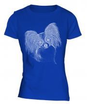 Papillon Sketch Ladies T-Shirt