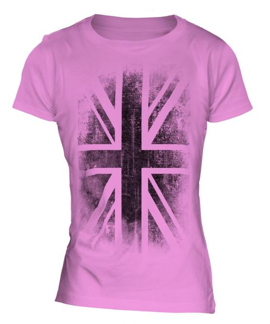 Union Jack Faded Print Ladies T-Shirt