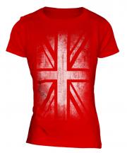 Union Jack Faded Print Ladies T-Shirt