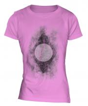 Brazil Flag Faded Print Ladies T-Shirt