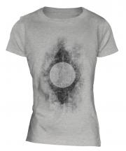 Brazil Flag Faded Print Ladies T-Shirt