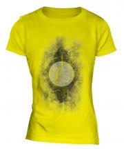 Brazil Flag Faded Print Ladies T-Shirt