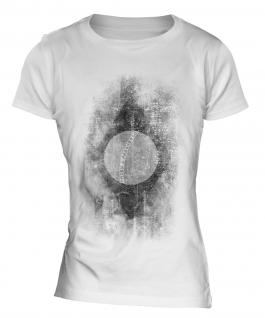 Brazil Flag Faded Print Ladies T-Shirt