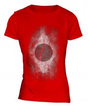Brazil Flag Faded Print Ladies T-Shirt