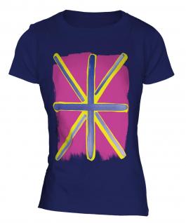 Pop Art Union Jack Ladies T-Shirt