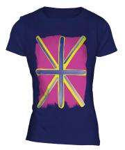 Pop Art Union Jack Ladies T-Shirt